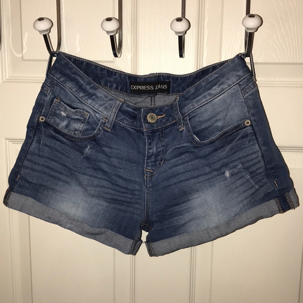 Express denim shorts